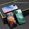 Marble glass phone Case For iPhone 11 Pro X XR XS MAX Gradient Tempered Glass Case For iPhone 6 6S Plus 8 Plus