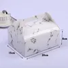 Big Size Paper Gift Boxes with Handle White/Black/Red/Brown/Marble Color Cake Cookies Package Box for Party