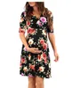 Pregnant women summer dress 2019 fashion Vneck clothing mother casual clothing postnatal women wear 1AR510DS13R7607396