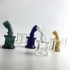 3.5 Inch Mini Glazen Bong Waterleidingen met Waterpijp Kleurrijke Groen Blauw Clear 10mm 14mm Vrouwelijke Hand Beaker Recycler Dab Rig Bongs