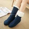 Vloer Sokken Home Slipper Dames Winter Warm Fuzzy Anti-Slip Lined Indoor Floor Slipper Sokken voor Kerstmis Gratis verzending