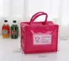 Designer-New Office lunch bag Travel portable patent leather PU picnic bag heat ice preservation box bag lunchbox multi-color free shipping