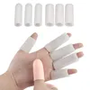 100 set/lotto Gel Punta Tubo Finger Protector Manica Separatore per Proteggere la Pelle Screpolata Mais Vesciche Callo Cura Sollievo