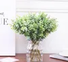 Simulerad växt mjuk plast eukalyptus bröllop hem dekorationer simulerade blommor och gröna växter bonsai 30 st/parti wl002