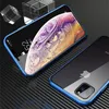 بالنسبة إلى iPhone 15 iPhone 14 13 12 11 Pro Max Magnetic Adsporty Metal Pumper Pront Gover Dual Cover 50pcs/Up