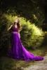 Purple Plus taille une ligne robes de maternité One épaule