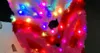 LED Knipperende Pluche Konijnenoren Hoofdband Fancy Dress Bunny Light Up Haarband Hoofddeksels Gloeiende Hoepel Bruiloft Verjaardagsfeestje Gunsten Ta9029833