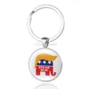 6 Styl Donald Trump 2020 Keychain Key Pierścień Zachowaj America Great Stainless Steel Trump Tag świąteczny świąteczny Party Favor DHL HH-2472