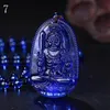 Натуральный синий кристалл ожерелье дамы свитер цепи жизни Будды кулон 12 зодиака восемь бог бог украшения