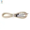 500pcs/lot 3.5 Auxiliary Cable Audio Cable Nylon bamboo style Male Aux Cord Cable For Mp3/Speaker/Car Suppion wholesale