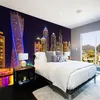 Dropship Custom 3D PO Wallpaper Dubai Night View City Building Wall Mural Wall Papers Heminredning vardagsrum Bakgrund Vägg PA6071763