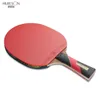 Huieson 6 -stjärnigt bordtennisracket wenge trä kolfiber blad klibbig hallel gummi super kraftfull ping pong racket bat t18098582