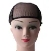 Professional Mesh Wig Caps Bella Hair for Making Wig with Adjustable Straps and Combs Black Medium Size