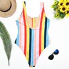 Fashion Stripe Swim Wear 2019 Luxury Designer Buckle Bikinis Swimwear for Women Sexy Swimsuit One Piece Bathing Suit Lady Monokini5816934