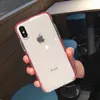 Бизнес Прозрачный чехол для iPhone X XS Max XR 6 6S 7 8 Plus Full Body падение сопротивления Мягкий ТПУ телефон задней стороны обложки подарка