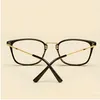 ファッション - 嘘つきファッションの透明な光学クリアメラスフレーム男性眼鏡の女性近視眼鏡フレーム正方形処方アイウェア