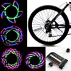 Cykelmotorcykelbilcykeldäckdäckhjulsventil 14 LED Flash talade Light Lamp Bike talade dekorationer 30 olika mönster