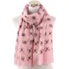 Moda Golden Retriever Print Scarf Scarf Shawls Mulheres Long Soft Dog Padrão Animal Envoltório Cachecóis Hijab 4 Cor