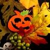 Décoration de fête d'Halloween guirlande de simulation guirlande suspendue vitrine décor citrouille crâne couronne d'Halloween DBC VT08468829086