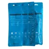 8*25 Zipper bags Android mobile phone accessories packaging zipper bag with hang hole for aux cable