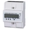 Freeshipping 3x5 (80a) Energiemeter Elektrische kWh Triphase DIN Rail Mount LCD