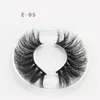 5D 25mm Faux Vison Cheveux Cils Wispy Moelleux Cils Doux Épais Croix Fabriqué À La Main Faux Cils Extension Maquillage