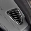 Carbon fiber Car-styling Dashboard Air Conditioning Outlet Vent Frame Decorative Cover Sticker Trim For BMW X5 X6 E70 E71 F15 F16 Accessorie