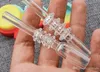 Domessess Quartz Nail 10mm 14mm 18mm Quartz Tips för oljeplattform Koncentrat DAB Glas Bongs Quartz Nails vs Titanium Nail