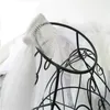 Donne fatte a mano Velio da sposa corto due strati Tulle Ribbon Edge Hen Party Favore Bachelorette Veil Veil Beach Bridal Veil in magazzino