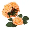 Soldes 2019 !!! En gros Livraison gratuite 50pcs PE Mousse Rose Fleur Orange Clair