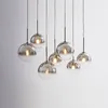 Nordic LED Anhänger Licht BeleuchtungtSilber Gold Glas Anhänger Lampe Ball Hängen Lampe Küche Armaturen Esszimmer Wohnzimmer Leuchte led licht