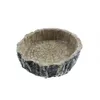 Reptile Water Dish Food Bowl Resin Rock Worm Feeder for Leopard Gecko Lizard Spider Scorpion Chameleon8953386