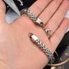 Fish Scale Charm Bracelets Sports Leisure Chunky Link Chain Designer Jewelry For Men S925 Sterling Silver Personality Hand Trendy Bracelet