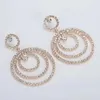 Mode- boucles d'oreilles pour femmes designer de luxe bling diamant cerceaux argent or glacé boucles d'oreilles huggie bijoux de fiançailles de mariage de mariée