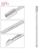 BNG 10pcs Silver Cuticle Remover Dual-ended Push Nail Cuticle Pusher Manicure Nail Care Tool Stainless Steel nagelriem pusher