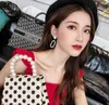 Europe and Diamond Diamond Circle Earrings Korean Fashion Big Exaggerated Earrings Long Geometric Pendant Earrings Women3643583