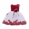 2019 novo infantil menina vestidos com arco 1 ano menina menina bebê vestido de natal vestido para bebê meninas borboleta renda kids