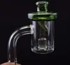 물 파이프를위한 수화물 캡 10mm의 14mm에서 18mm 남성 여성 Domeless 석영 못 석영 코어 원자로 폭행 외경 25mm