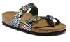 Sandalias de diseñador Zapatillas de corcho zapatos casuales unisex estampados colores mezclados tamaño 34-46
