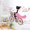DIY Beautiful Girl home decor wall sticker flower fairy wall sticker decals Personality butterfly cartoon wall mural for kid's room