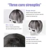 Clip in Bangs Human Hair 3D Fringe Hair Extensions Hand Made 360° Invisible Natural Topper Bangs Hair