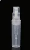 Partihandel 2 ml Plastklart Spray Parfymflaska Atomizer Tom kosmetisk parfymbehållare