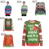 Weihnachten Jacken Brief Hoodies Frauen Männer Casual Mantel Langarm Sweatshirts Heiße Blusen Pullover Outwear Jumper Hause Kleidung YL927-1