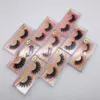 Mink eyelashes 25 styles Selling 1pair lot Real Siberian 3D Full Strip False Eyelash Long Individual Mink Lashes Extension1064068