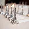 Il supporto di trasporto 20PCS Parigi romantica a tema Torre Eiffel Argento posto finale Photo Card clip Wedding tavolo decorazioni