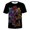 Cartoon Vijf Nachten Op Freddy039s 3D Bedrukte T-shirt Vrouwen Mannen Zomer Mode Oneck Korte Mouw Grappige Grafische Tees FNAF Cloth6111813