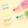 Stylo fluorescent coloré surligneurs obliques stylos aquarelle de mode Kawaii marqueur stylo peinture stylos papeterie fournitures d'écriture VT1509