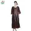 H&D african women clothes femme dresses lady clothes vestido head wraps lady robes dashiki embroidery robe riche bazin SP-134-1