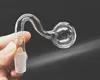 10 14 18mm Male Female glass pipe Clear Thick Pyrex Glass Oil Burner Water Pipes for Oil Rigs Glass Bongs Adapter 30mm Big Bowls for Smoking