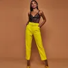 Pantaloni casual a vita alta Pantaloni a gamba dritta con cintura autunnale Pantaloni da donna da ufficio Pantaloni da donna